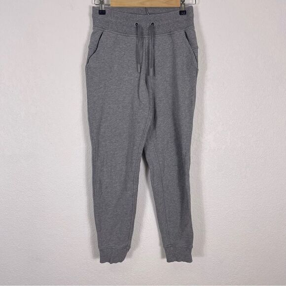 Lululemon Heathered Light Grey Jogger Sweatpants - Picture 1 of 8